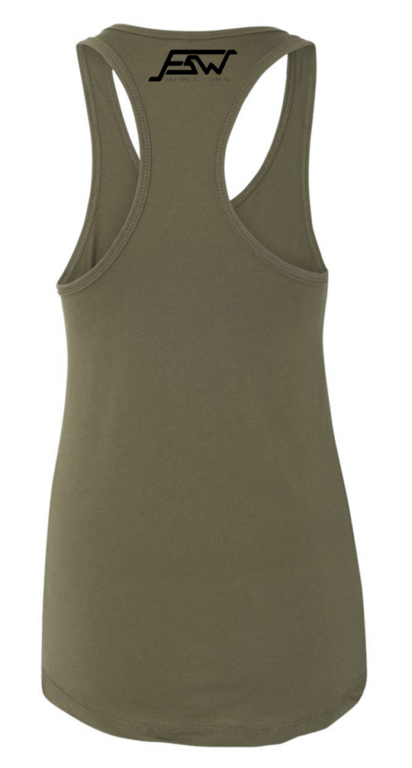 FSLT-GR-2 FSW Ladies Tank Top OD Green Back