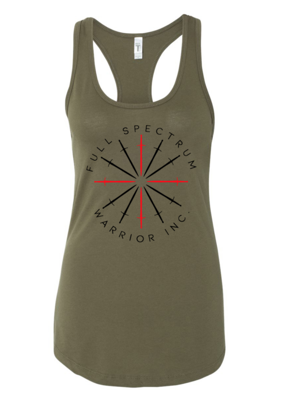 FSLT-GR-1 FSW Ladies Tank Top OD Green Front