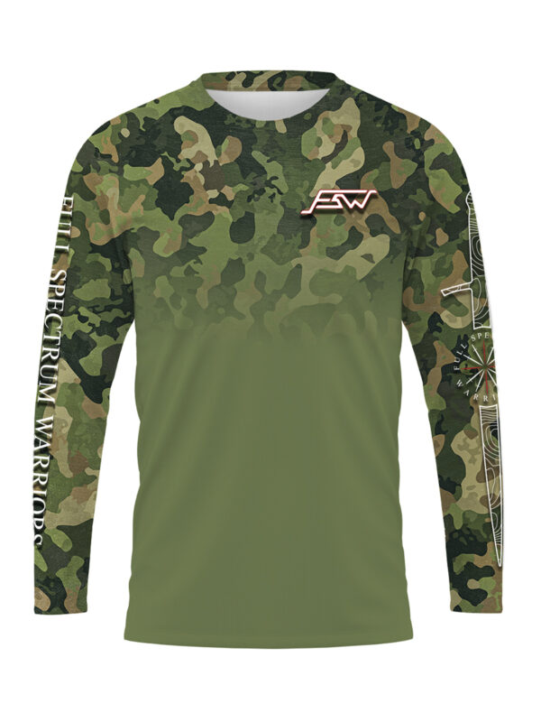 SJ-PM-4 FSW Shooting Jersey Florida Camo Palmetto Front